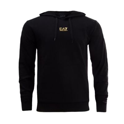 EA7 Emporio Armani Futer Regular Fit Hoodie Black - 8NPM32PJVRZ
