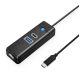 Orico PW3UR25-C3 3-port USB Hub 1x USB-A 3.0 1x USB-C 3.0 1x RJ45 2.5G Ethernet 0.15 m - Black