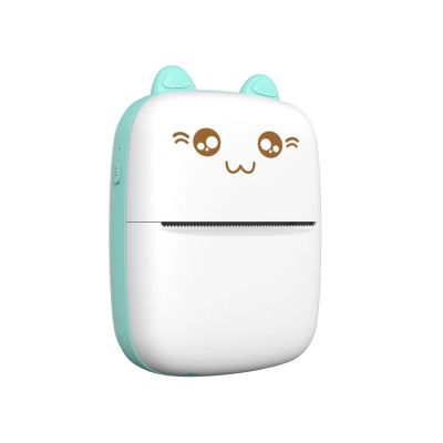10. HURC9 Bluetooth Thermal Printer Kitty Mini with App - Blue