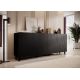 3. BARI chest of drawers 200x42x82 black matt