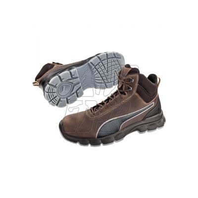 4. Puma Cordur Brown Mid M MLI-S14B9 shoes, dark brown