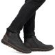 12. Men’s Black Waterproof Leather Boots with Warm Lining Rieker B3343-00