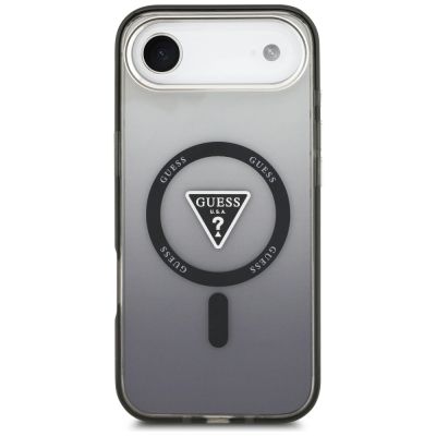3. Guess IML Gradient Triangle Logo MagSafe case for iPhone Air - black