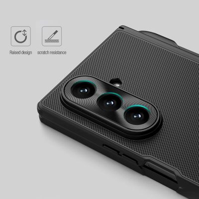18. Nillkin Super Frosted Shield Fold Magnetic Case for Samsung Galaxy Z Fold 7 Compatible with MagSafe - Black