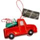 13. HANGING DECORATION BAUBLE CAR RED