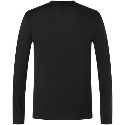 4. Men's long-sleeve shirt SUPER.NATURAL M LITHOGRAPHY MOUNTAIN LS black