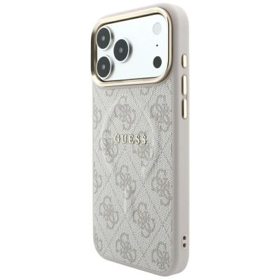 2. Guess Embossed 4G Classic MagSafe Case for iPhone 17 Pro / 18 Pro - Pink