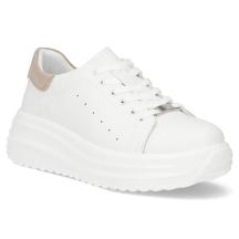 Women's leather platform shoes white Filippo DP6739