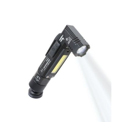 2. TROIKA ECO KNICKLICHT Black Hand flashlight + Headband flashlight COB LED