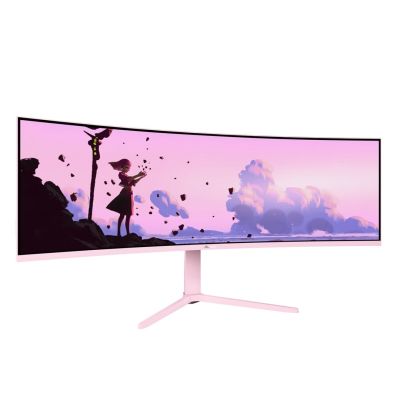 3. Arozzi Nova 49” Curved Computer Monitor 124.5 cm (49") 5120 x 1440 px Dual QHD LED Pink