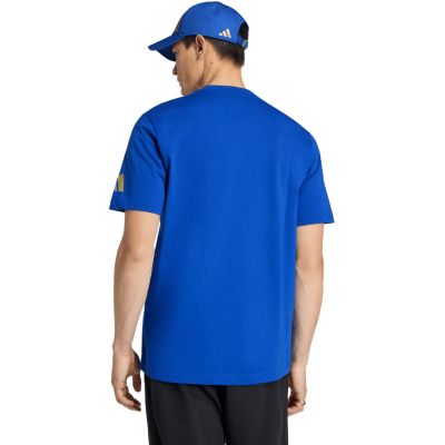 3. adidas FIFA World Cup 26 Official Emblem Men's T-Shirt Blue KB3705