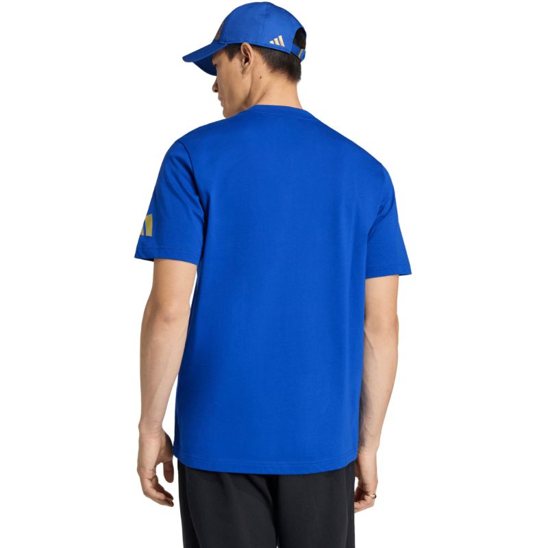 3. adidas FIFA World Cup 26 Official Emblem Men's T-Shirt Blue KB3705