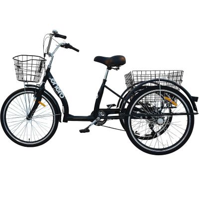 4. 3-WHEEL BIKE 24 BLACK SHIMANO 7-SPEED LOWER FRAME 1060972