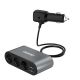 3. Dudao car charger 2x USB / 3x cigarette lighter splitter black (R1Pro black)
