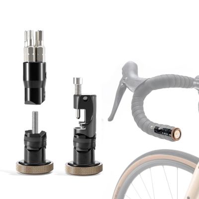 2. Rockbros ROAD TO SKY VK-KC10 6-in-1 Handlebar-Mounted Bicycle Multitool - Brown