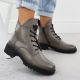 6. Women's insulated gray worker boots Vinceza 58609