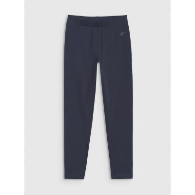 6. Girls' knitted leggings 4F 4FJWMM00TTIGF220-31S