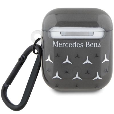 2. Mercedes MEA28DPMGS AirPods 1/2 cover black/black Large Star Pattern