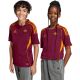 adidas AS Roma 25/26 Home burgundy kids' jersey JX2613