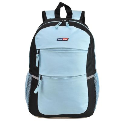 2. Youth Backpack Light Blue-Black SEMI LINE