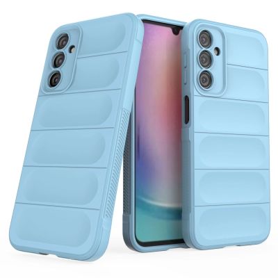 8. Magic Shield Case for Samsung Galaxy A24 4G flexible armored cover light blue