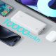 6. Baseus Airpow Lite 10000mAh 15W Power Bank with Baseus Simple USB-A - USB-C 30cm Cable - White