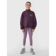 Girls' sweatshirt without zipper, without hood 4F 4FJRSS25TSWSF2058-50S