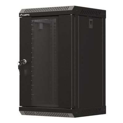 2. Lanberg WF11-3309-10B 9U Wall-Mounted Cabinet, Black