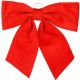 4. RED DECORATIVE BOW 67x72x9CM MICA