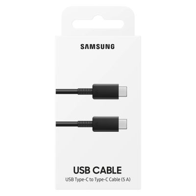 4. Samsung USB C cable 480Mbps 5A 1m (EP-DN975BBEGWW) - black