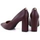 4. Burgundy suede pointed toe pumps Sergio Leone PB216