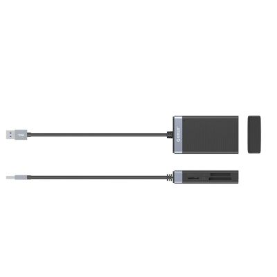 2. Orico CL4D-A3 USB-A 3.0 SD microSD CF MS 5 Gb/s Memory Card Reader - Black and Silver