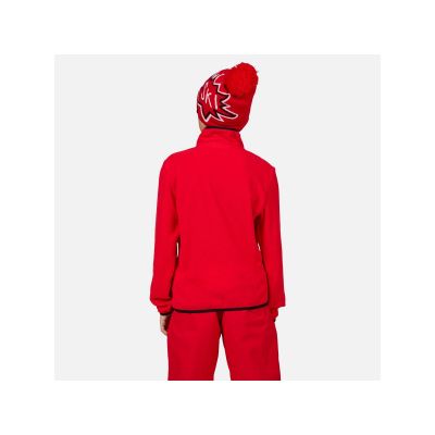 3. Rossignol Jr Strawpile Fleece Half-Zip Pullover, red