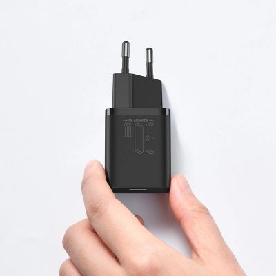 13. Baseus Super Si 1C fast charger USB Type C 30W Power Delivery Quick Charge black (CCSUP-J01)