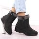 14. Women’s black snow boots with fur lining Vinceza 86231