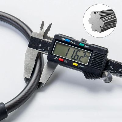 3. Rockbros 87639-4 bicycle lock with code and steel cable - black