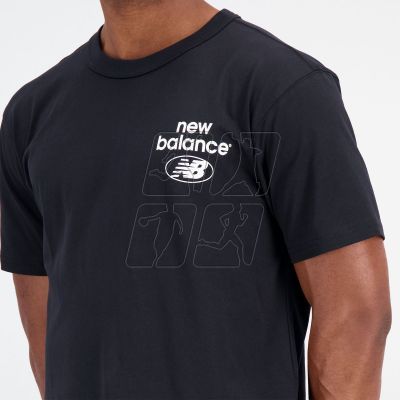 9. New Balance Essentials Reimagined Cott BK M T-shirt MT31518BK