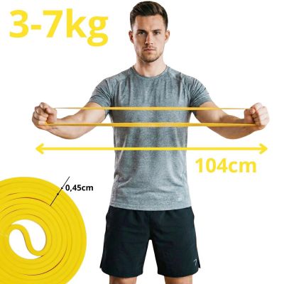 5. RUBBER EXERCISE TAPE POWER BAND YELLOW REA TAPE