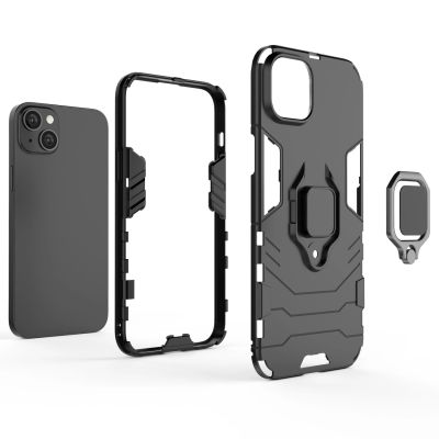 3. Ring Armor case for iPhone 14 Pro Max armored cover magnetic holder ring black