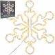 DECORATIVE HANGING SNOWFLAKE 32.5 CM 100LED TRIMER WARM WHITE