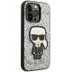 4. Karl Lagerfeld KLHCP14XGFKPG iPhone 14 Pro Max 6.7 "hardcase silver / silver Glitter Flakes Ikonik