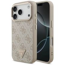 Guess 4G Triangle Logo MagSafe Case for iPhone 18 Pro / 17 Pro - Rose Gold