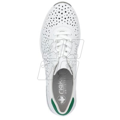 12. Comfortable leather shoes Rieker W RKR692 white