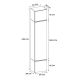 7. HAGA 1-Door SONOMA Wardrobe