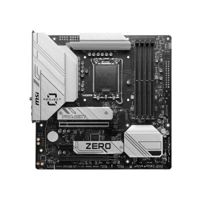 MSI B760M PROJECT ZERO Intel B760 LGA 1700 micro ATX motherboard