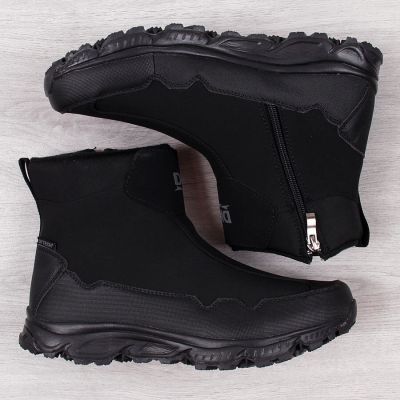 3. Men's waterproof snow boots black DK