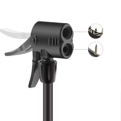 2. Rockbros 42610002001 Floor Bicycle Pump with Pressure Gauge - Black