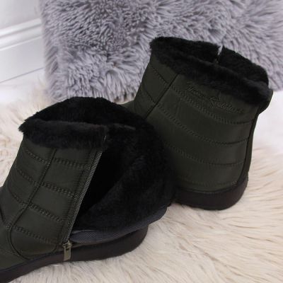 8. Waterproof snow boots with zipper NEWS W EVE181D khaki 