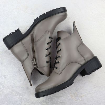 3. Women's insulated gray worker boots Vinceza 58609