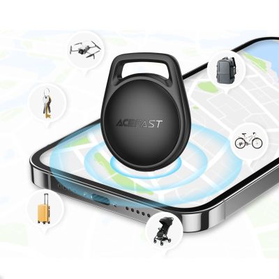6. Acefast S2 Bluetooth Locator Compatible with Apple Find My - Black